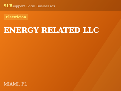 ENERGY RELATED LLC — Electrician in MIAMI, FL