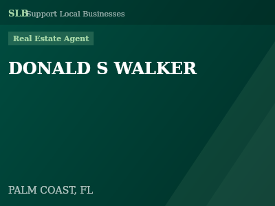 DONALD S WALKER — Real Estate Agent in PALM COAST, FL