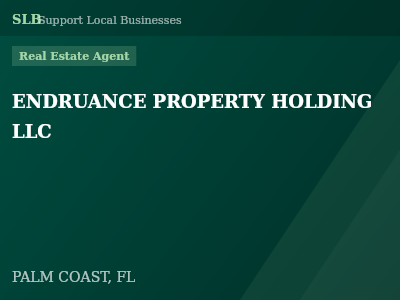 ENDRUANCE PROPERTY HOLDING LLC — Real Estate Agent in PALM COAST, FL
