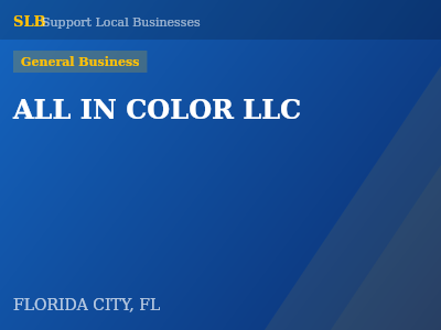 ALL IN COLOR LLC — General Business in FLORIDA CITY, FL