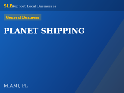 PLANET SHIPPING — General Business in MIAMI, FL