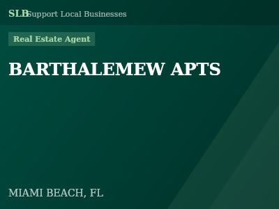 BARTHALEMEW APTS — Real Estate Agent in MIAMI BEACH, FL
