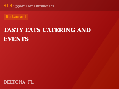 TASTY EATS CATERING AND EVENTS — Restaurant in DELTONA, FL