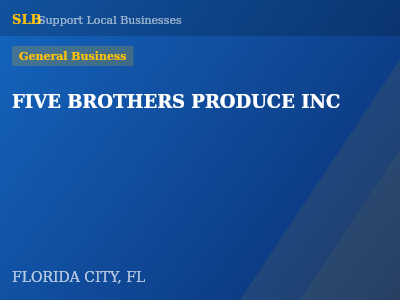 FIVE BROTHERS PRODUCE INC — General Business in FLORIDA CITY, FL