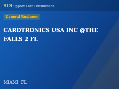 CARDTRONICS USA INC @THE FALLS 2 FL — General Business in MIAMI, FL