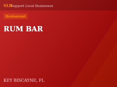 RUM BAR — Restaurant in KEY BISCAYNE, FL