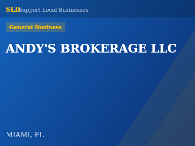 ANDY'S BROKERAGE LLC — General Business in MIAMI, FL