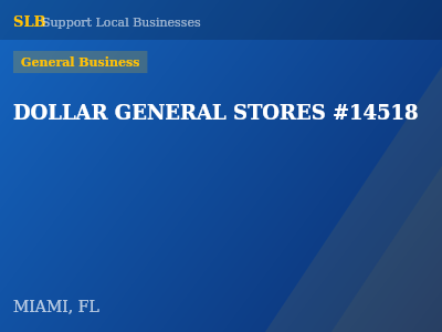 DOLLAR GENERAL STORES #14518 — General Business in MIAMI, FL