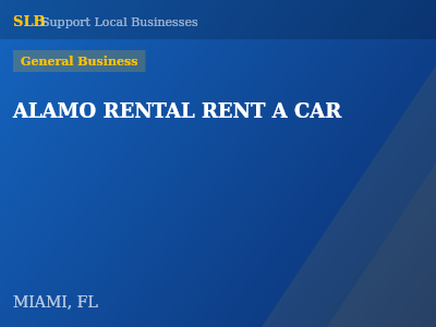 ALAMO RENTAL RENT A CAR — General Business in MIAMI, FL
