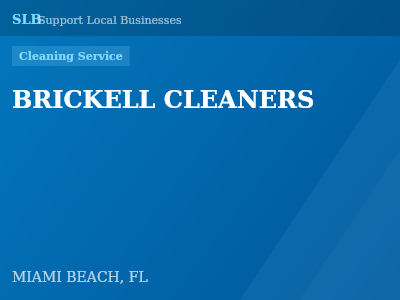 BRICKELL CLEANERS — Cleaning Service in MIAMI BEACH, FL