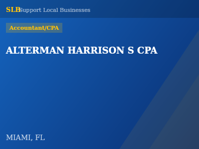 ALTERMAN HARRISON S CPA — Accountant/CPA in MIAMI, FL