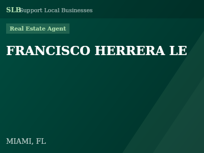 FRANCISCO HERRERA LE — Real Estate Agent in MIAMI, FL
