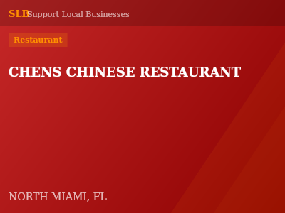CHENS CHINESE RESTAURANT — Restaurant in NORTH MIAMI, FL