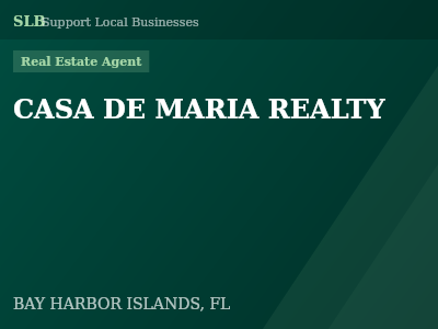 CASA DE MARIA REALTY — Real Estate Agent in BAY HARBOR ISLANDS, FL
