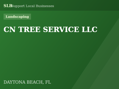 CN TREE SERVICE LLC — Landscaping in DAYTONA BEACH, FL