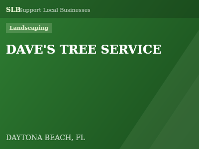 DAVE'S TREE SERVICE — Landscaping in DAYTONA BEACH, FL