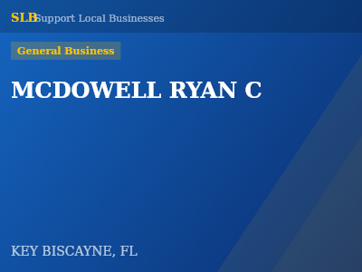 MCDOWELL RYAN C — General Business in KEY BISCAYNE, FL