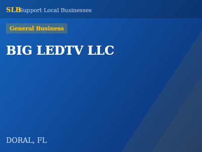 BIG LEDTV LLC — General Business in DORAL, FL