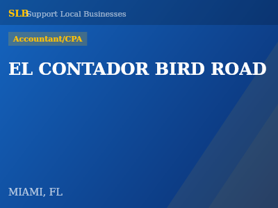 EL CONTADOR BIRD ROAD — Accountant/CPA in MIAMI, FL