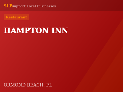 HAMPTON INN — Restaurant in ORMOND BEACH, FL