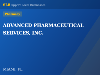 ADVANCED PHARMACEUTICAL SERVICES, INC. — Pharmacy in MIAMI, FL