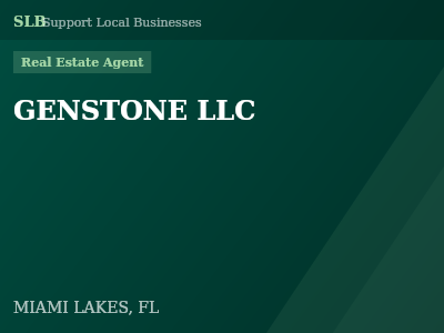 GENSTONE LLC — Real Estate Agent in MIAMI LAKES, FL