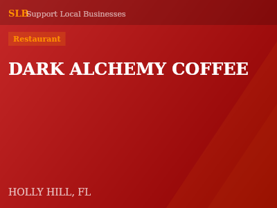 DARK ALCHEMY COFFEE — Restaurant in HOLLY HILL, FL
