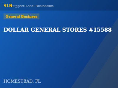 DOLLAR GENERAL STORES #15588 — General Business in HOMESTEAD, FL