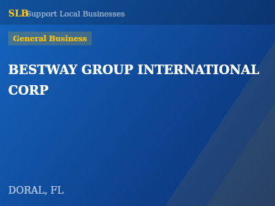 BESTWAY GROUP INTERNATIONAL CORP — General Business in DORAL, FL