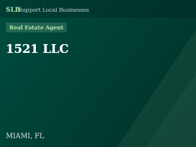 1521 LLC — Real Estate Agent in MIAMI, FL