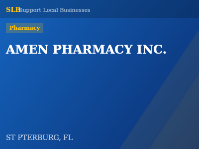 AMEN PHARMACY INC. — Pharmacy in ST PTERBURG, FL