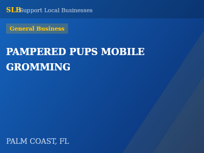 PAMPERED PUPS MOBILE GROMMING — General Business in PALM COAST, FL