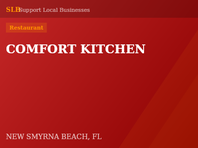 COMFORT KITCHEN — Restaurant in NEW SMYRNA BEACH, FL
