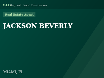 JACKSON BEVERLY — Real Estate Agent in MIAMI, FL