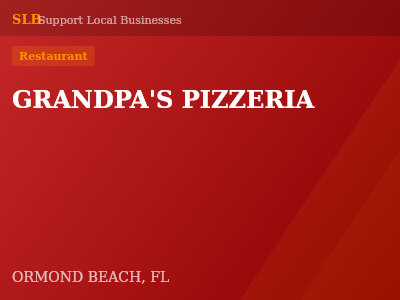 GRANDPA'S PIZZERIA — Restaurant in ORMOND BEACH, FL