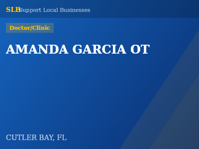AMANDA GARCIA OT — Doctor/Clinic in CUTLER BAY, FL