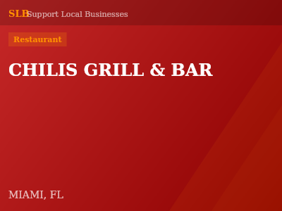 CHILIS GRILL & BAR — Restaurant in MIAMI, FL