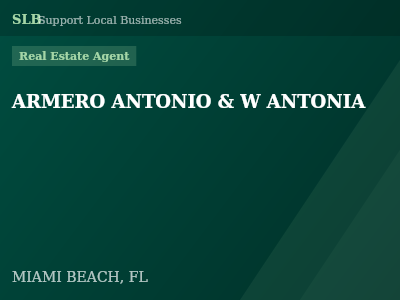 ARMERO ANTONIO & W ANTONIA — Real Estate Agent in MIAMI BEACH, FL
