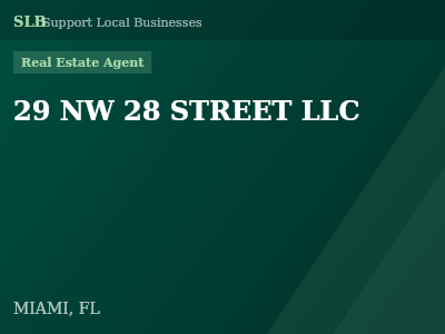 29 NW 28 STREET LLC — Real Estate Agent in MIAMI, FL