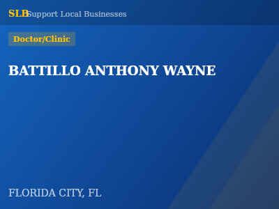 BATTILLO ANTHONY WAYNE — Doctor/Clinic in FLORIDA CITY, FL
