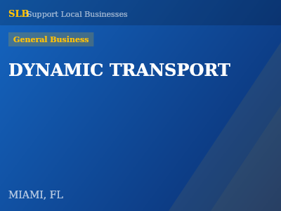 DYNAMIC TRANSPORT — General Business in MIAMI, FL