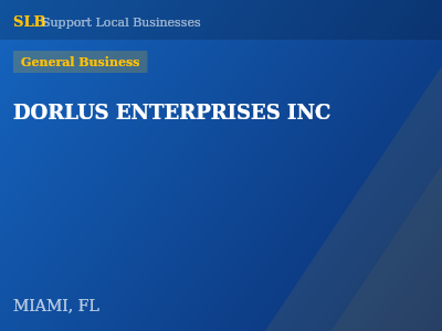 DORLUS ENTERPRISES INC — General Business in MIAMI, FL