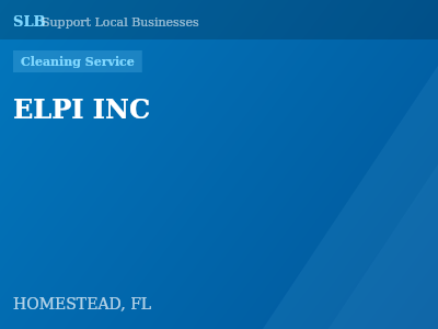 ELPI INC — Cleaning Service in HOMESTEAD, FL