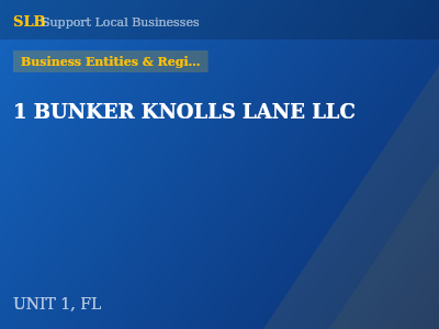 1 BUNKER KNOLLS LANE LLC — Business Entities & Registrations in UNIT 1, FL