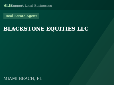 BLACKSTONE EQUITIES LLC — Real Estate Agent in MIAMI BEACH, FL