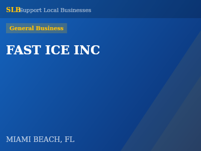 FAST ICE INC — General Business in MIAMI BEACH, FL