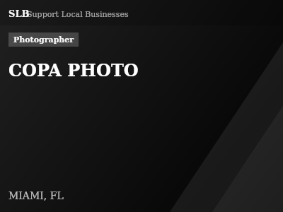 COPA PHOTO — Photographer in MIAMI, FL