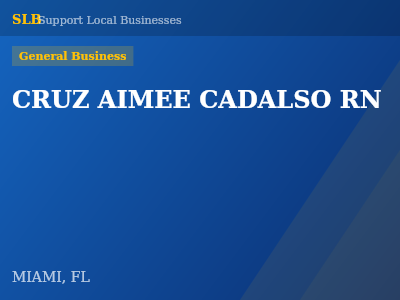 CRUZ AIMEE CADALSO RN — General Business in MIAMI, FL