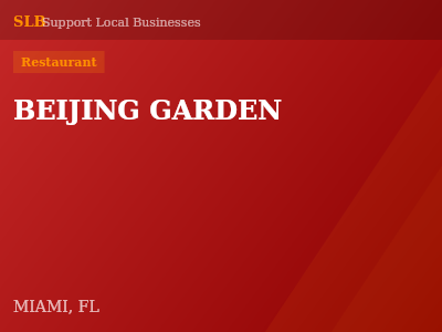 BEIJING GARDEN — Restaurant in MIAMI, FL