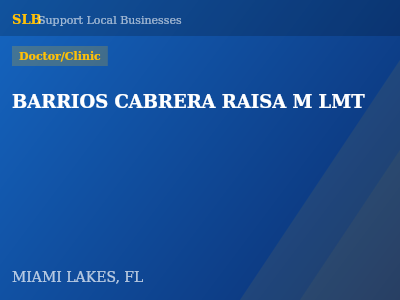 BARRIOS CABRERA RAISA M LMT — Doctor/Clinic in MIAMI LAKES, FL